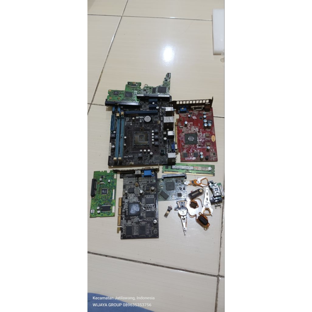 pcb Mobo komputer rusak DVR VCR