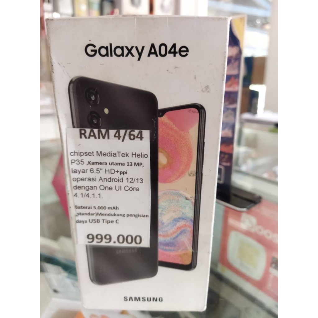 Samsung Galaxy A04 3/64GB Black - Second Mulus Kelengkapan Original