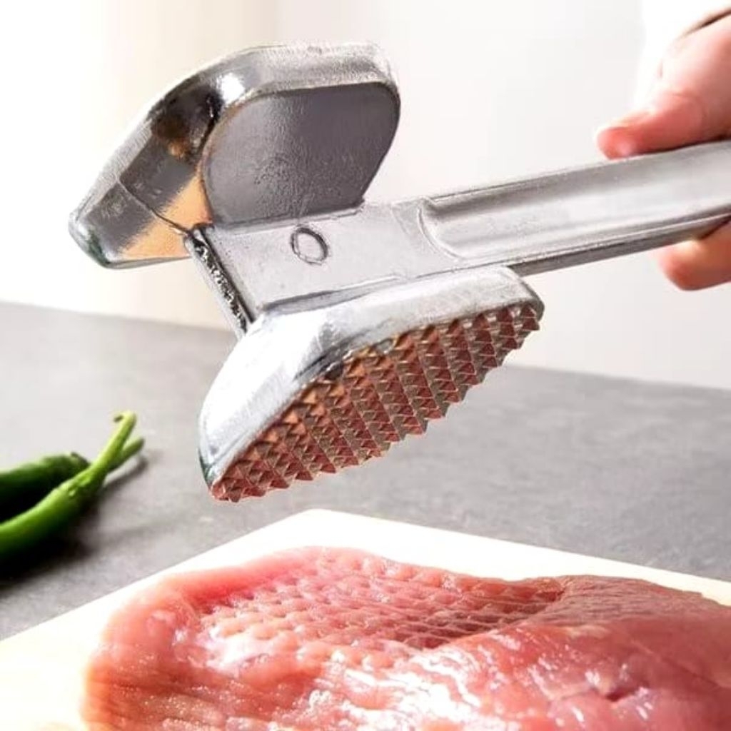 PALU PELUNAK DAGING/ALAT PENGGEPUK DAGING/MEAT HAMMER STAINLESS STEEL/PALU GEPUK DAGING ATAU ES BATU