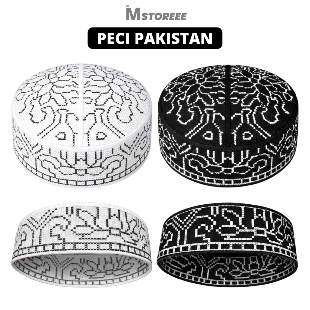 PECI KOPIAH PAKISTAN OVAIS FULL BORDIR DEWASA