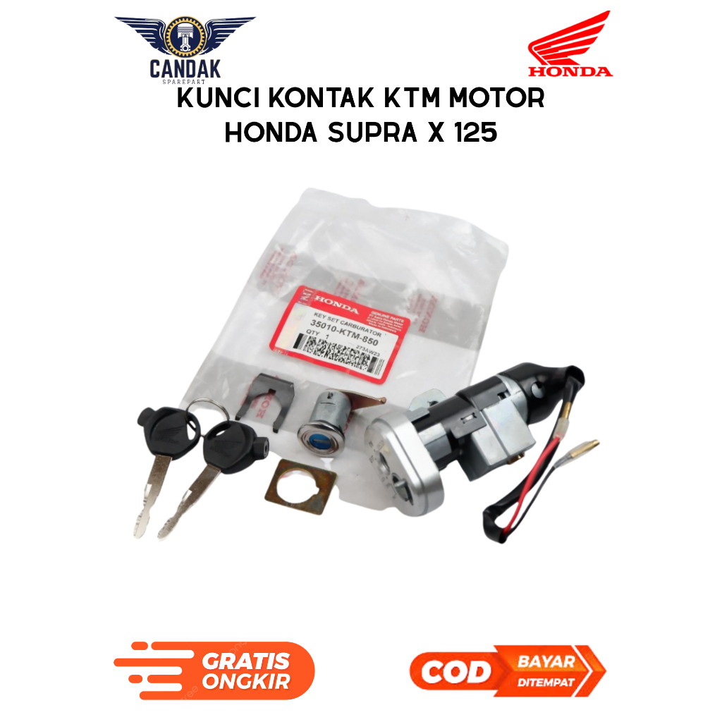 Kunci Kontak Honda Supra X 125 Ori / Kunci Kontak Assy Supra X 125 - 35010-KTM-850