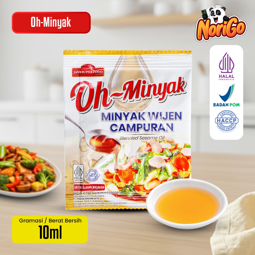 (HALAL) Oh Minyak Wijen Campuran Sachet Kemasan Praktis 10ML / Sesame Oil Sachet / MInyak Wijen Sach
