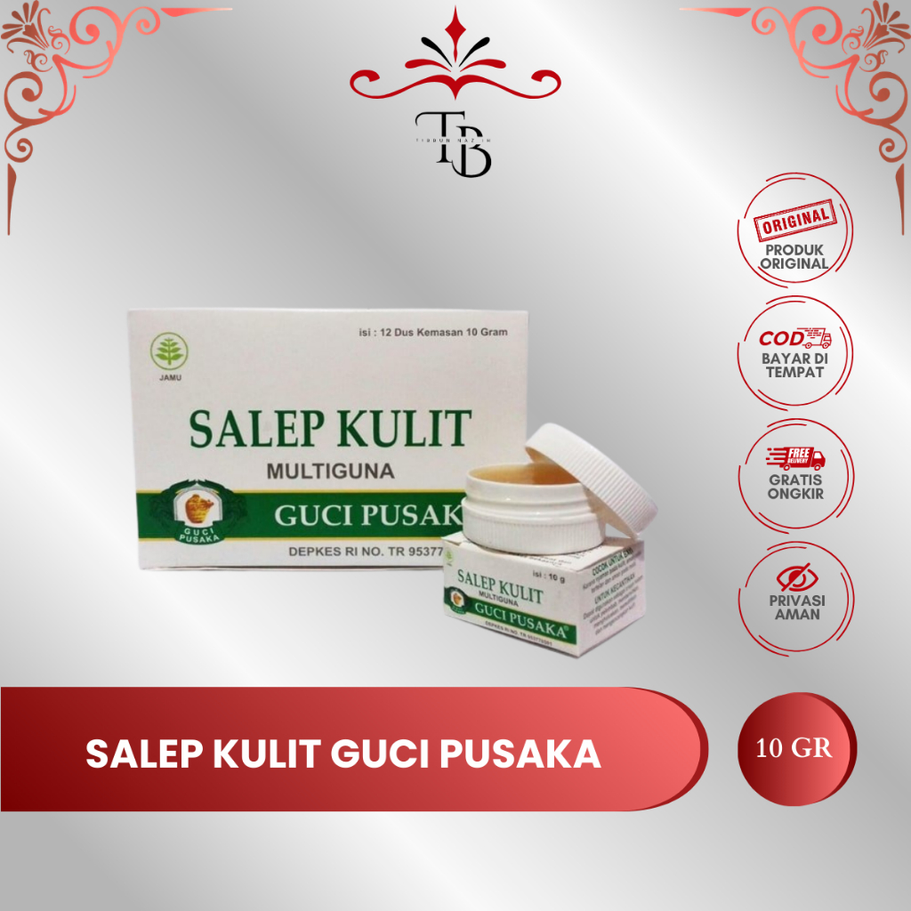 GUCI PUSAKA Salep Kulit Multiguna 10gr | Salep Herbal Perawatan Kulit | Original