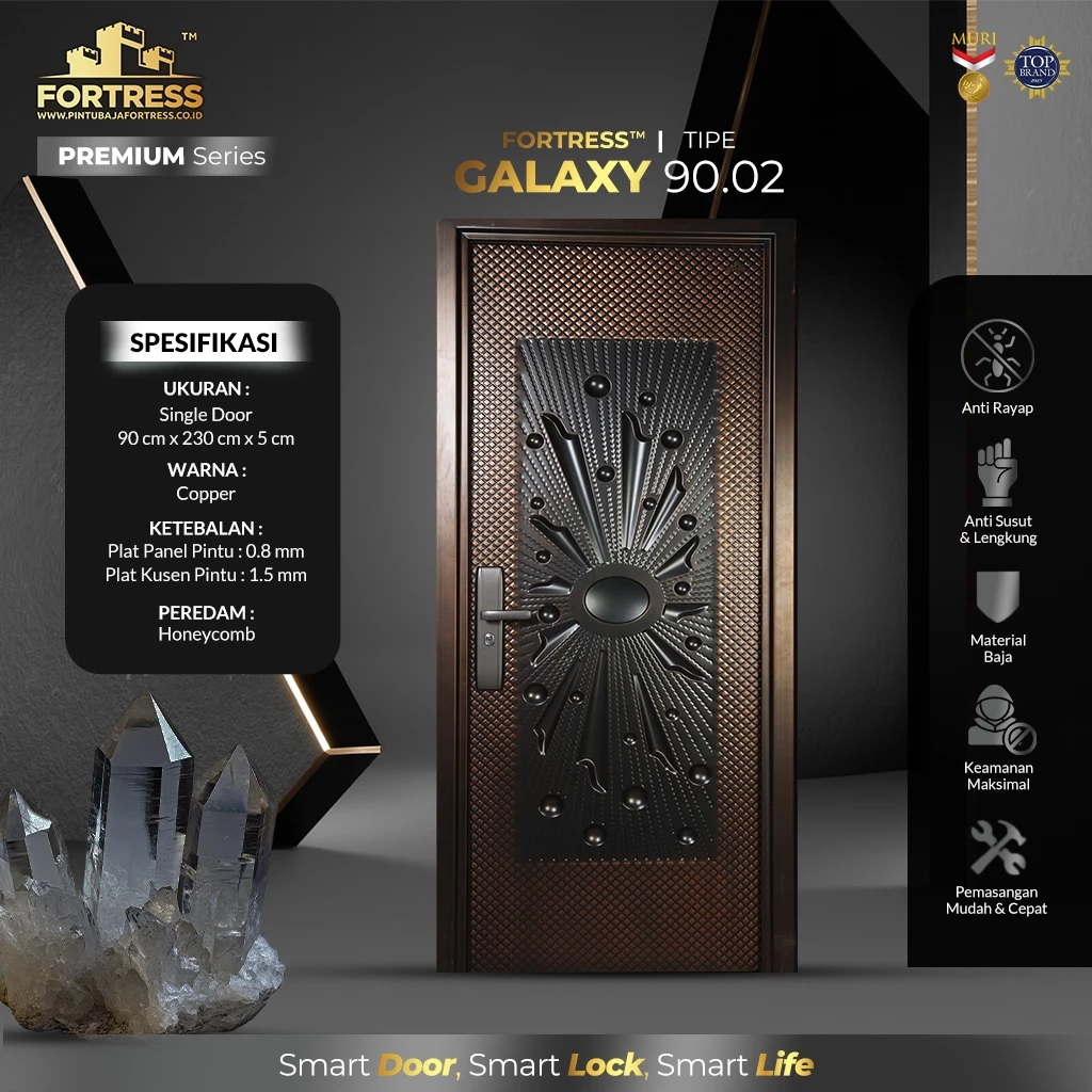 Pintu Baja FORTRESS Tipe Galaxy 90.02 - Copper