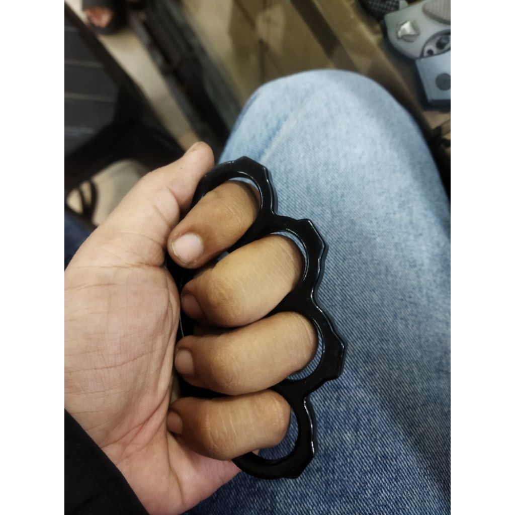 Knuckle Grip Solid Steel Besi 4 Jari Barnekel Co
