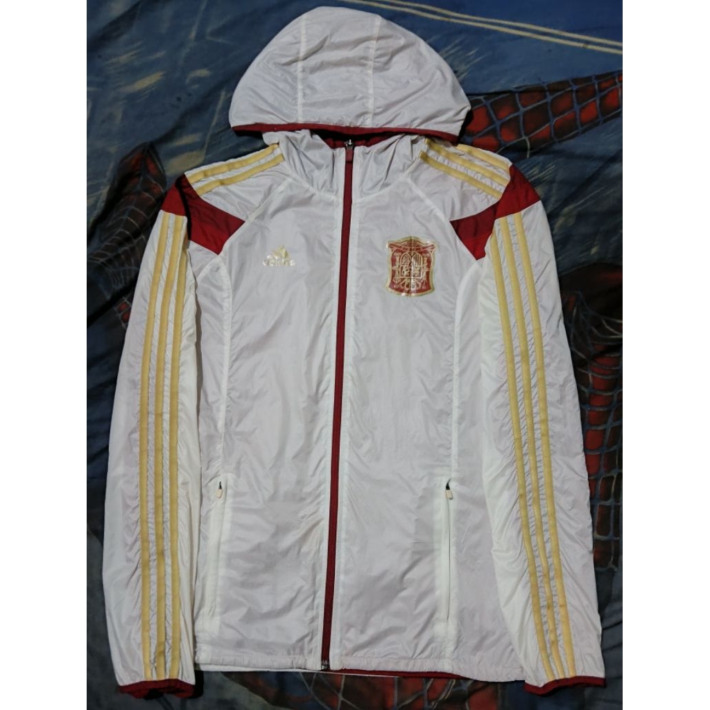 Jaket Windbreaker Adidas Anthem Spain 2014-15