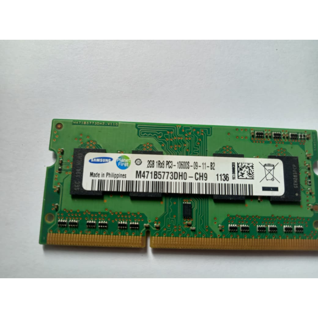 SODIMM MEMORY RAM DDR3 SAMSUNG 2GB 1Rx8 10600S - ercomp1