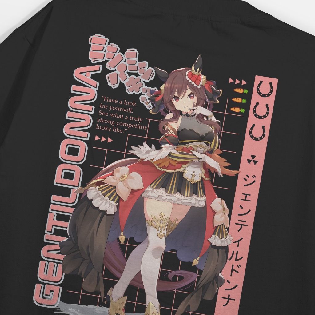 Heavyweight Gentildonna Uma Musume Tshirt 230 GSM - Kaos Gentildonna Cotton 20s