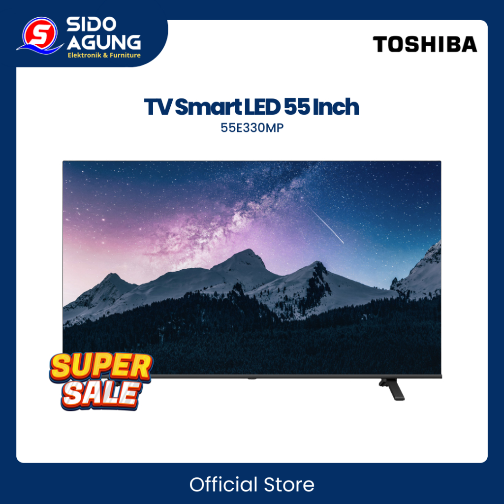 TV LED 55 INCH TOSHIBA SMART // 55E330MP