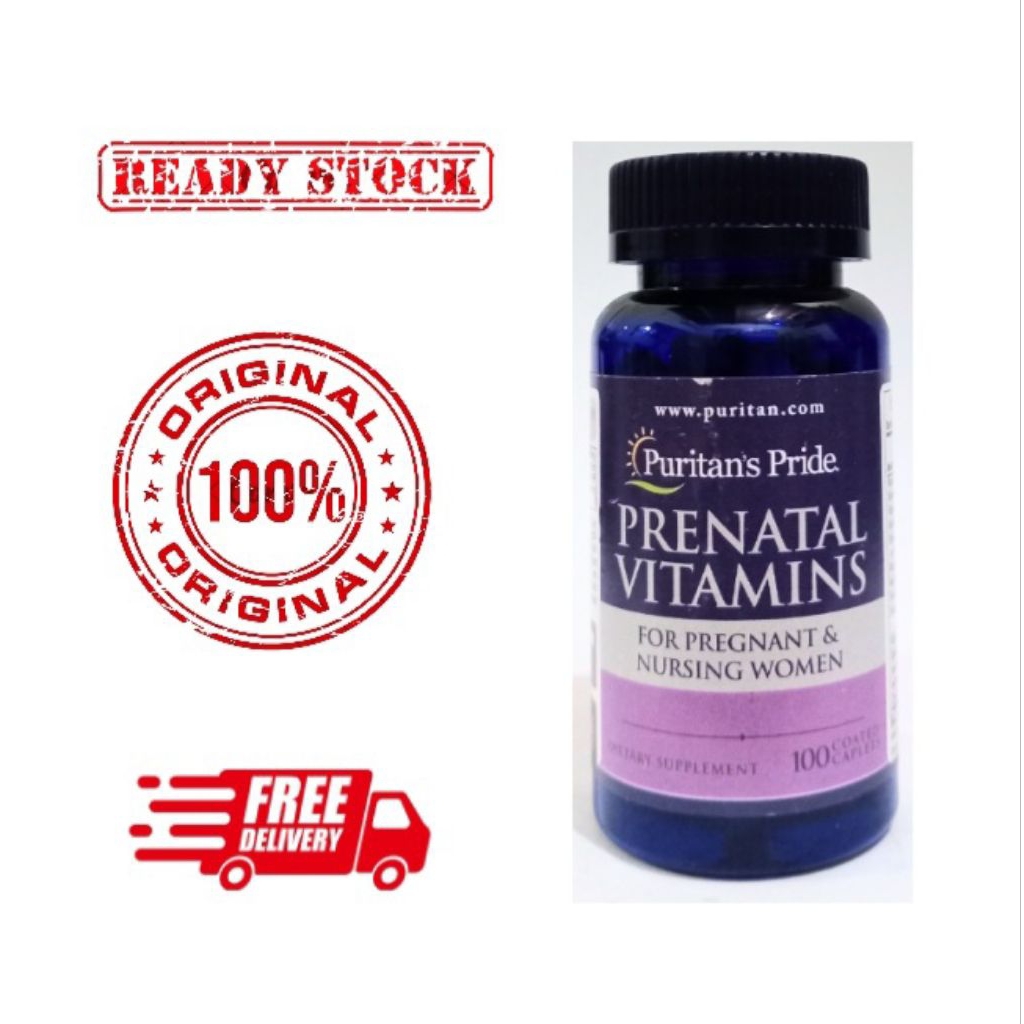 Puritans Pride Prenatal Vitamins 100 Caplets