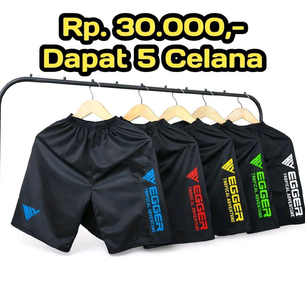 PAKET HEMAT 30 Ribu Dapat 5 Celana Pendek Kolor Sport Olahraga Pria dan Wanita Unisex Nyaman Santai 
