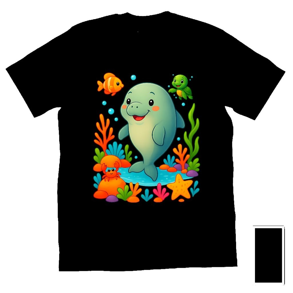 Kaos Baju Tshirt Custom Pria Cowok Cewek Wanita Anak Remaja Dewasa Hewan Binatang Laut Sea Animal Ik
