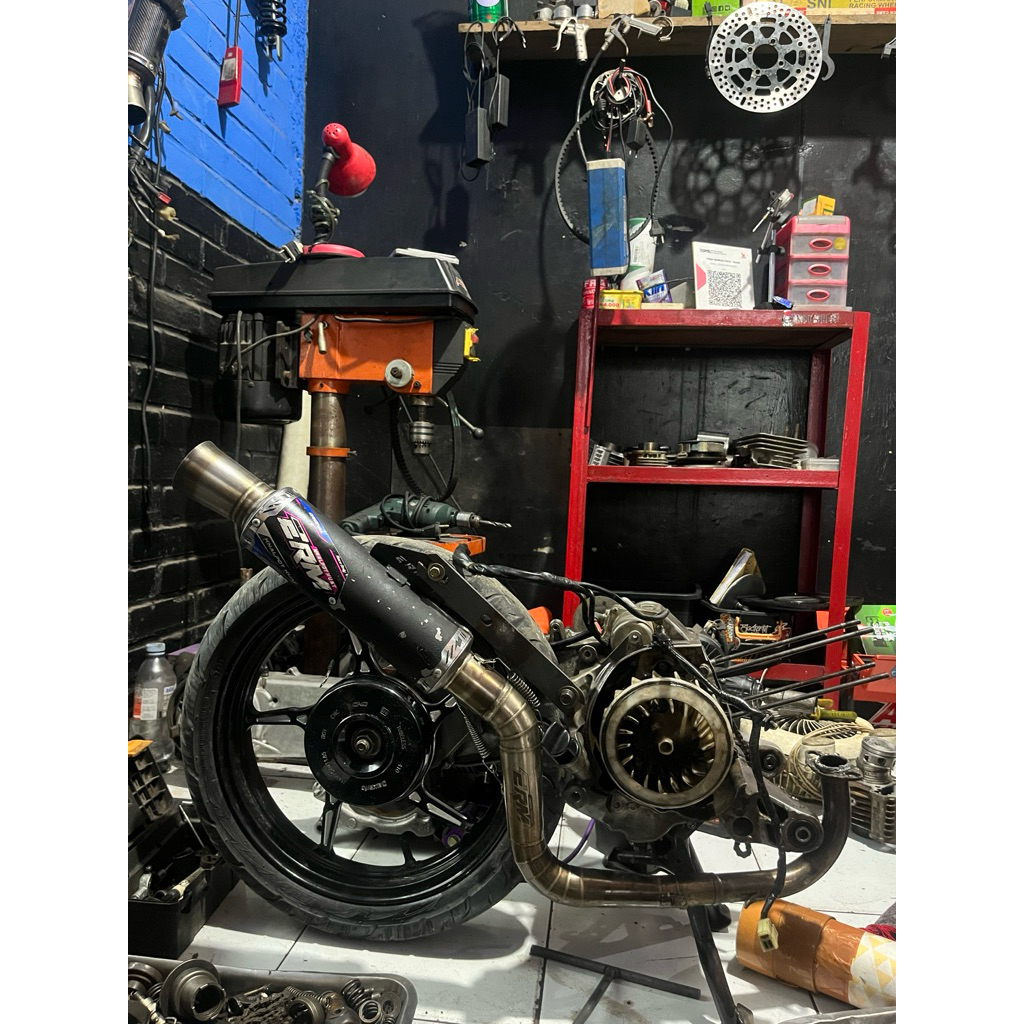 knalpot erm inlet 45 drag beat karbu