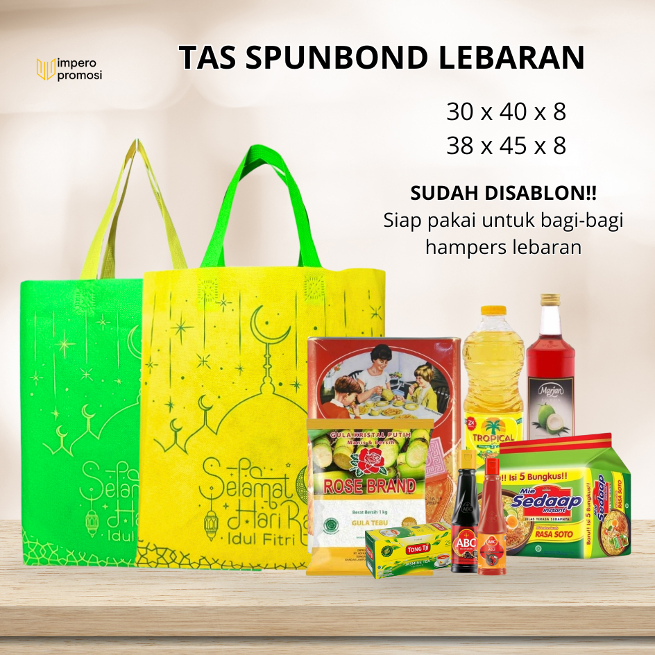 Impero - Tas Lebaran Spunbond Sembako Goodie Bag Hampers 30x40 38x45