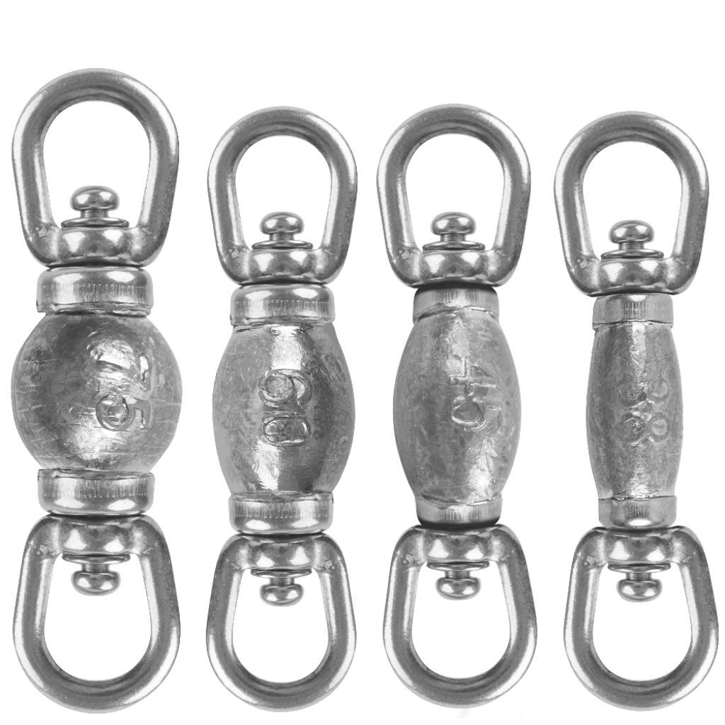 Pemberat pancing laut timah bandul rangkaian pancing eceran 60 pcs.