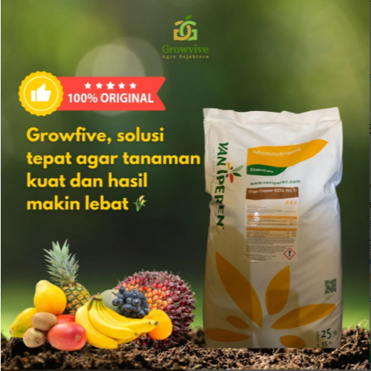 Pupuk Oligo Cu Edta 1 Sak (25 kg) Mengatasi Defisiensi Cu Tanaman Hidroponik