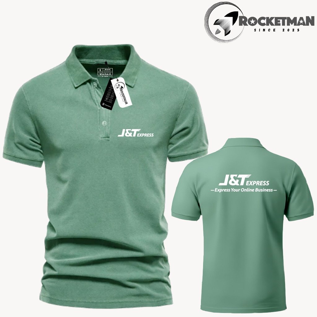 Poloshirt Pendek JNT-Express Premium Baju Kerah Pria Wanita Dewasa Seragam Cewek Cowok Import Murah Pakwa Distro