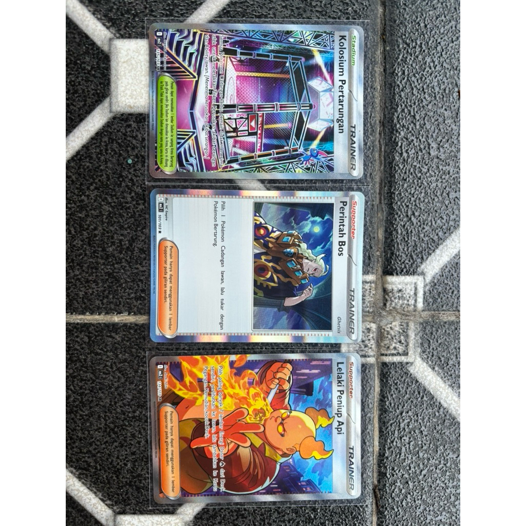 Paket Card Pokemon “Koloseum,PerintahBos,LelakiPeniupApi”