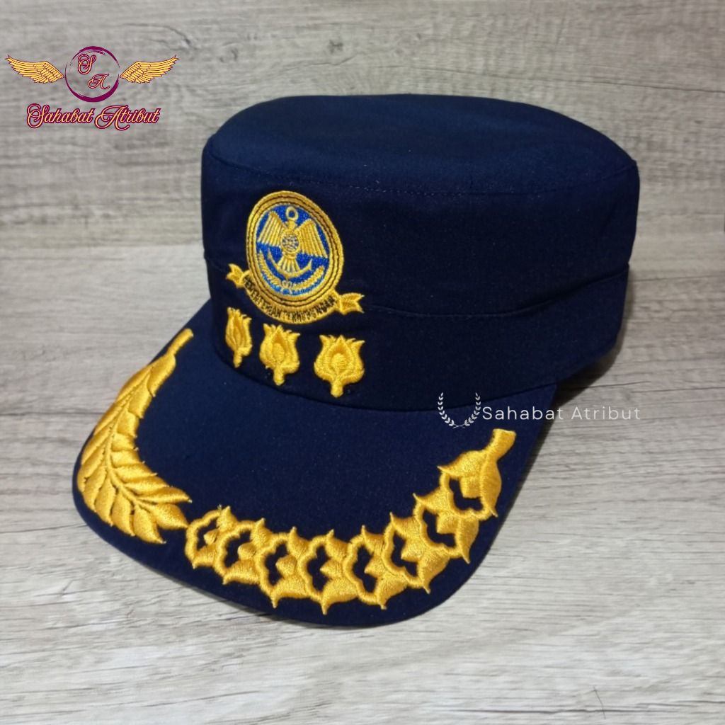 TOPI KEMENHUB 4B FREE NAMA - TOPI KOMANDO KEMENHUB GOL 4 - TOPI KEMENHUB MELATI TIGA
