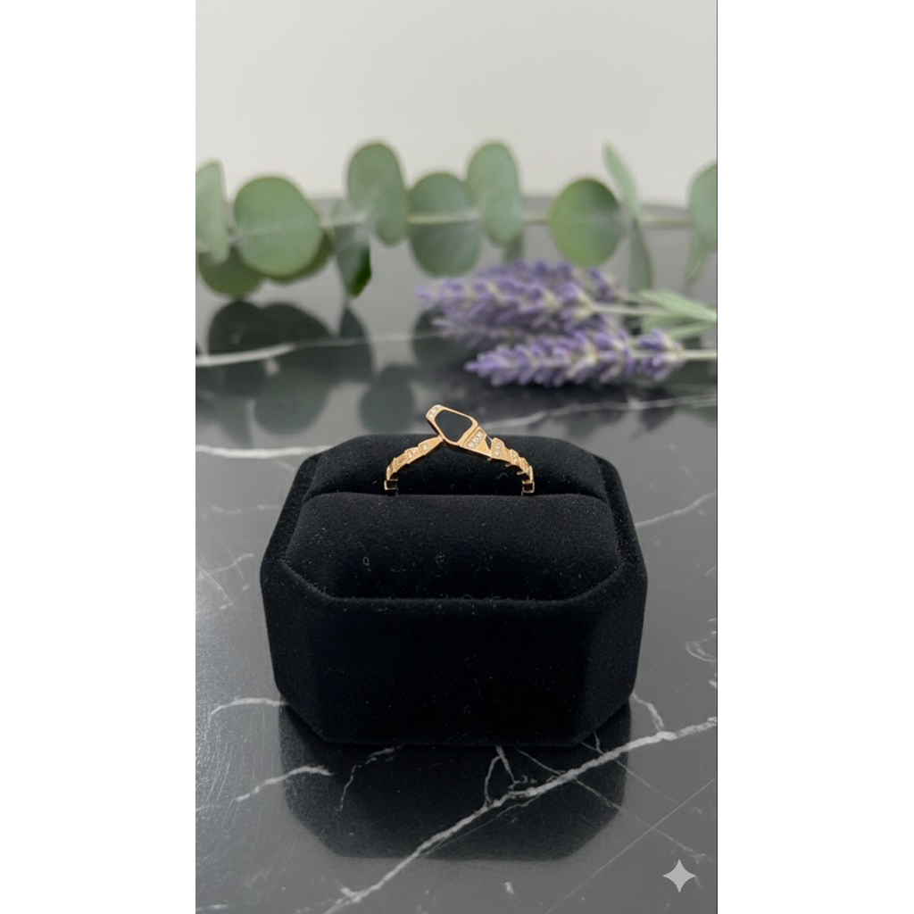 Cincin ULAR HITAM PERMATA 8k Toko mas murni Kedungwaringin