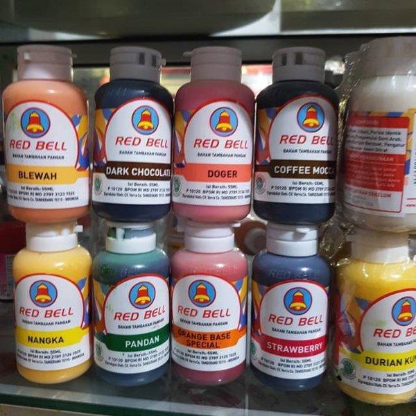 Redbell perisa pewarna Es Doger DARK CHOCOLATE Matcha Red Velvet 55 ml red bell
