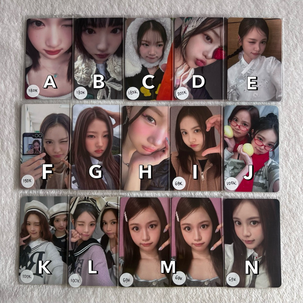 photocard carmen ian juun jiwoo yuha ana unit hearts2hearts h2h the chase focus style tuspi photoboo