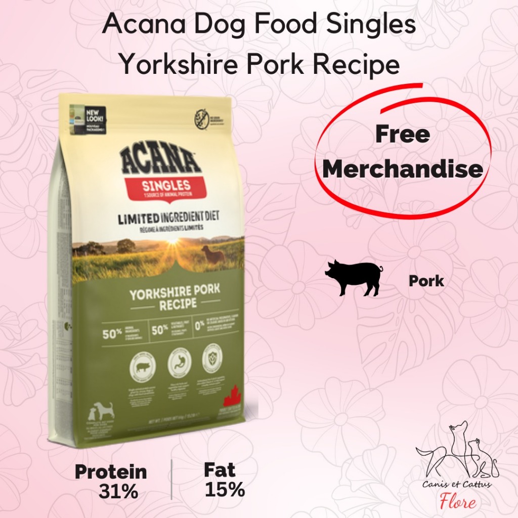 Acana Dog Food Singles Yorkshire Pork Recipe 2 kg