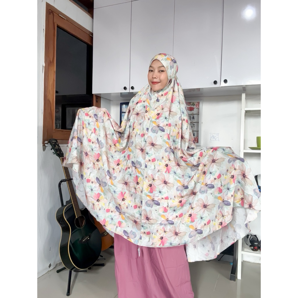 mukena mazaya premium, mukena premium, mukena rayon