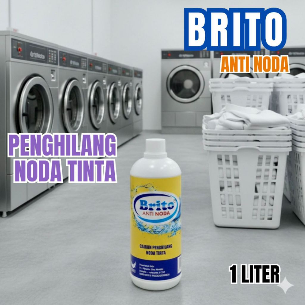 Brito Anti Noda Penghilang Noda Tinta Ukuran 1 Liter