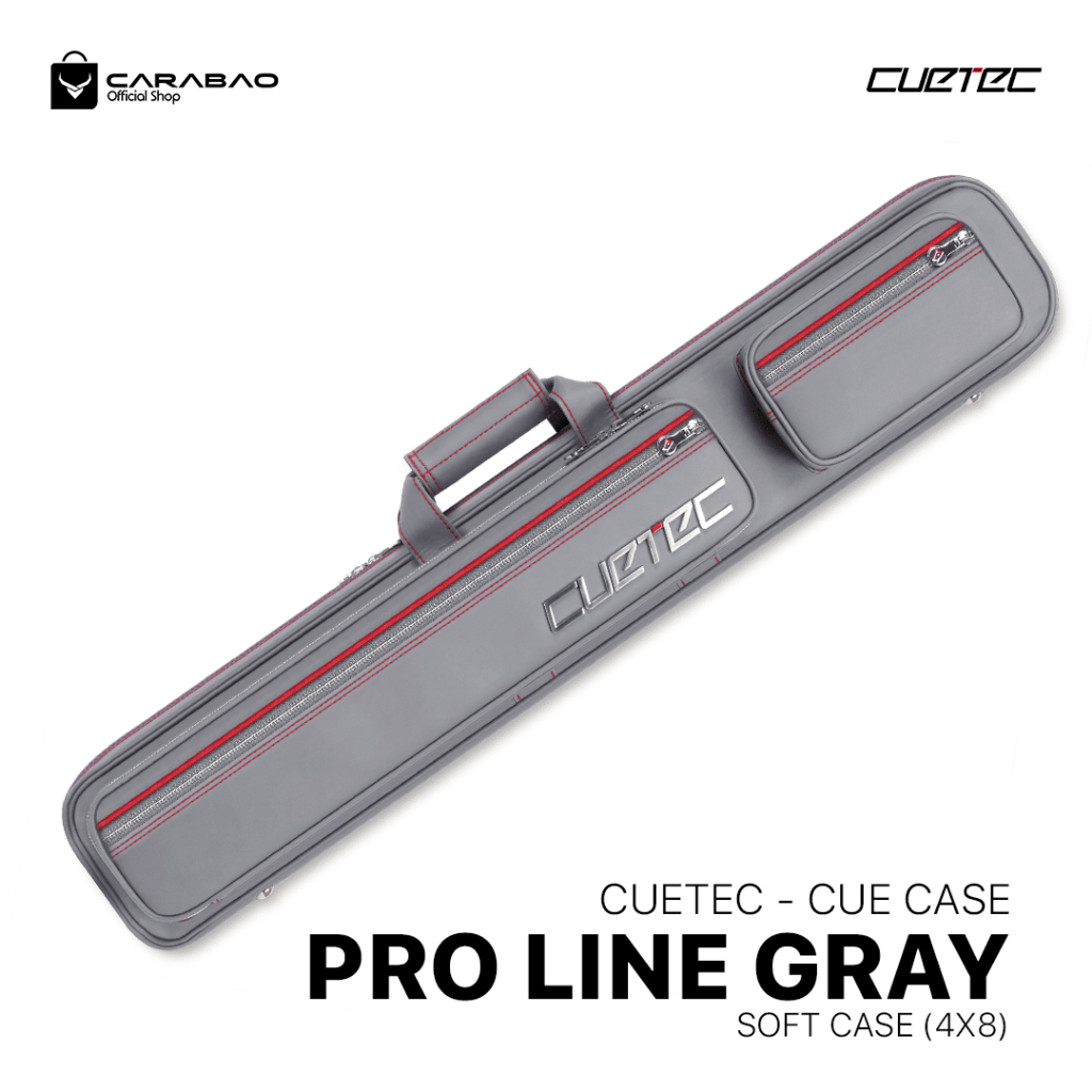 Cuetec Proline Gray Soft Case (4x8) - Cue Case Billiard
