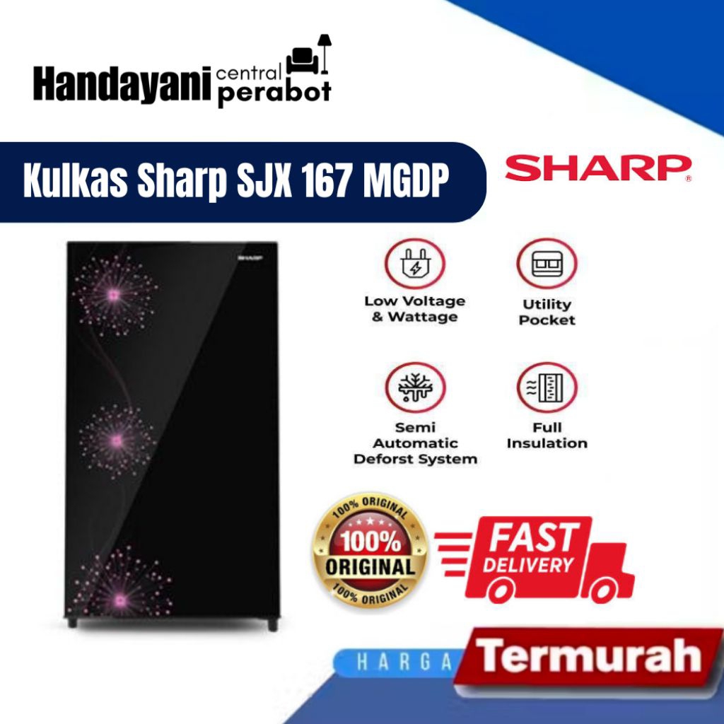 Kulkas Sharp SJX 167 MGDP