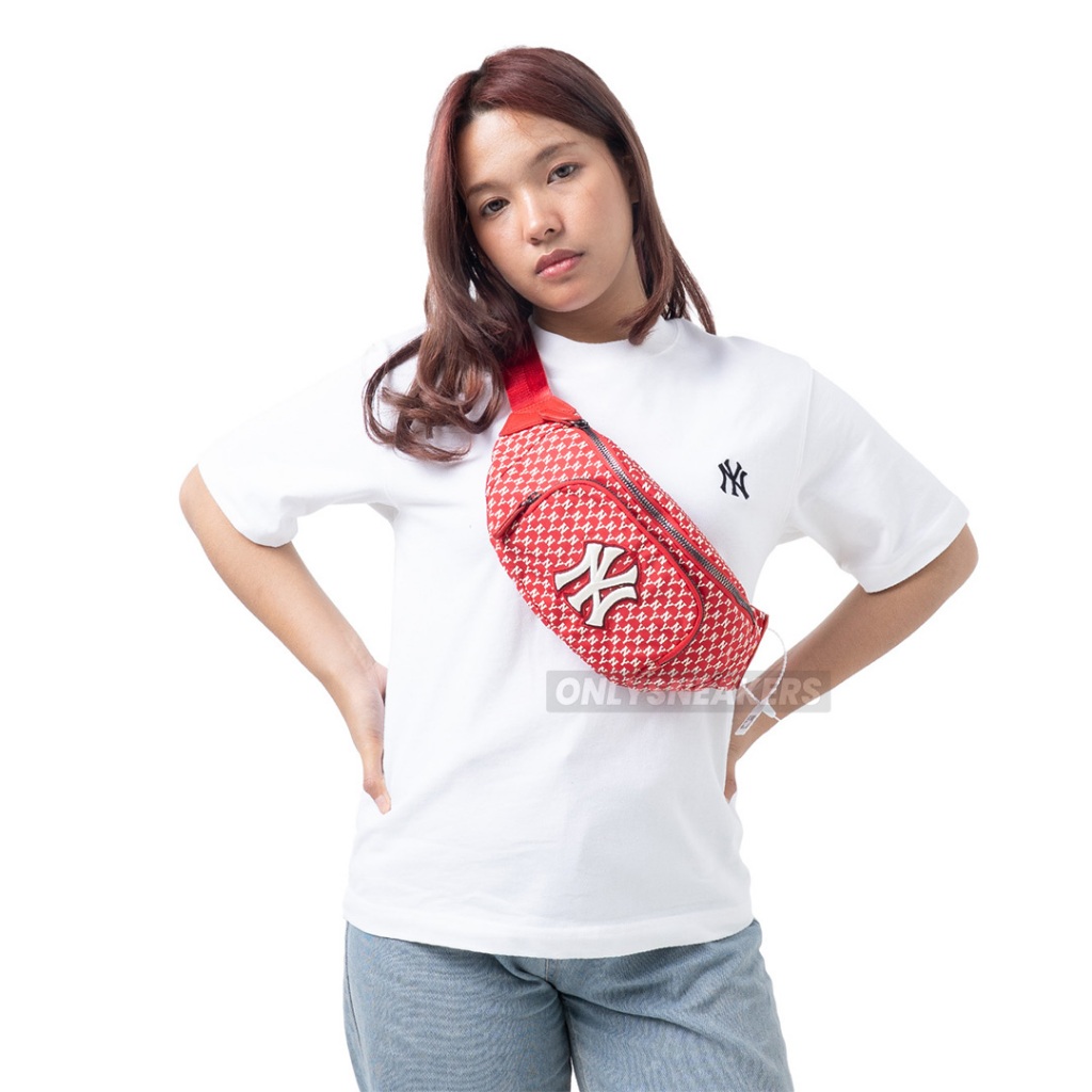 MLB MONOGRAM HIP SACK NEW YORK YANKEES RED WAIST BAG