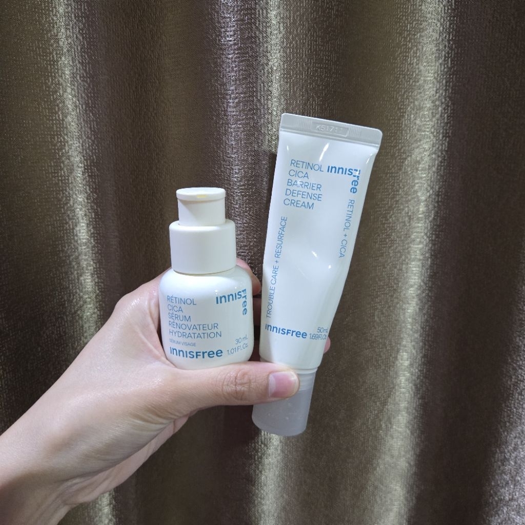 Preloved Innisfree Retinol Cica Serum & Barrier Cream Original Skincare Retinol