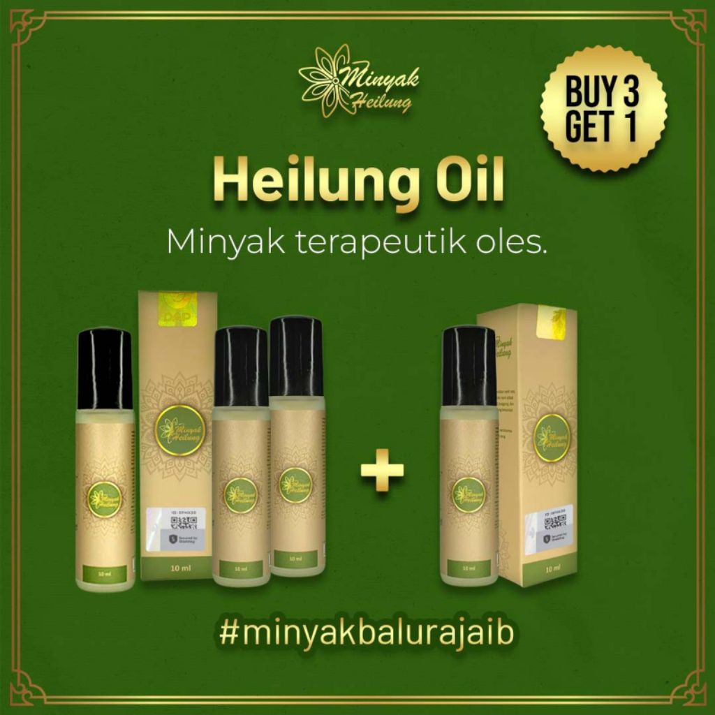 Heilung Oil Kemasan Roll On 10 ml - Beli 3 Gratis 1