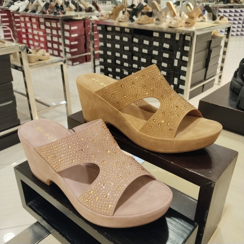 BE BOB sandal wanita heels 7cm blink mewah