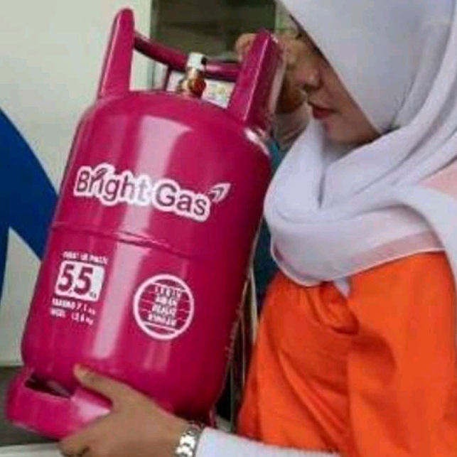 Tabung Bright Gas Pink 5,5kg kosongan / KOSONGAN