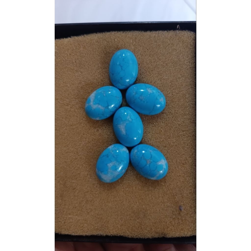 batu akik lepasan only pirus mesir serat perak 18x13 mm harga terbaik