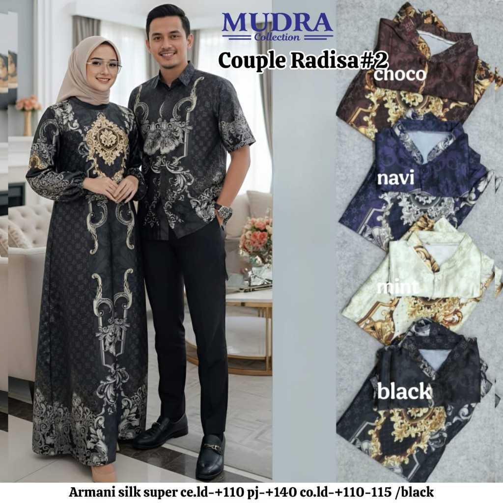 Gamis Mudra Collection / Gamis Terbaru / Gamis Wanita / Gamis Premium / Couple Radisa / Mudra Hijab