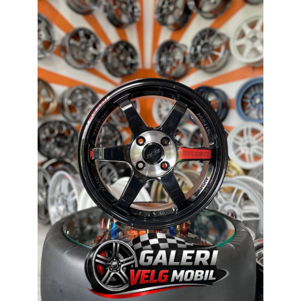 velg te37 ring 15 velg racing brio agya ayla calya jazz yaris mobilio R15