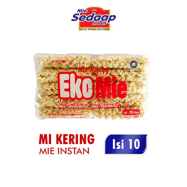 Mie Kering EkoMie 600 gram isi 10 Pcs