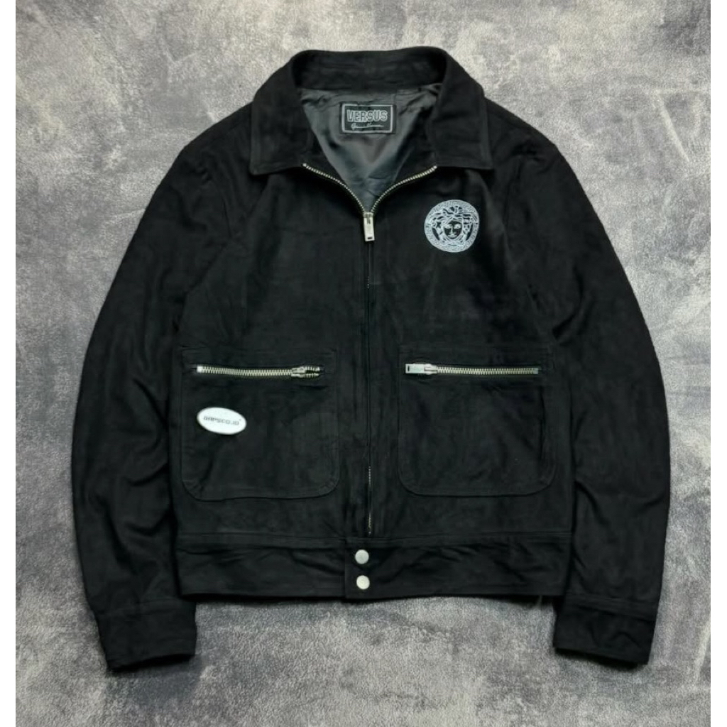 jacket suede versace x versus vintage second original