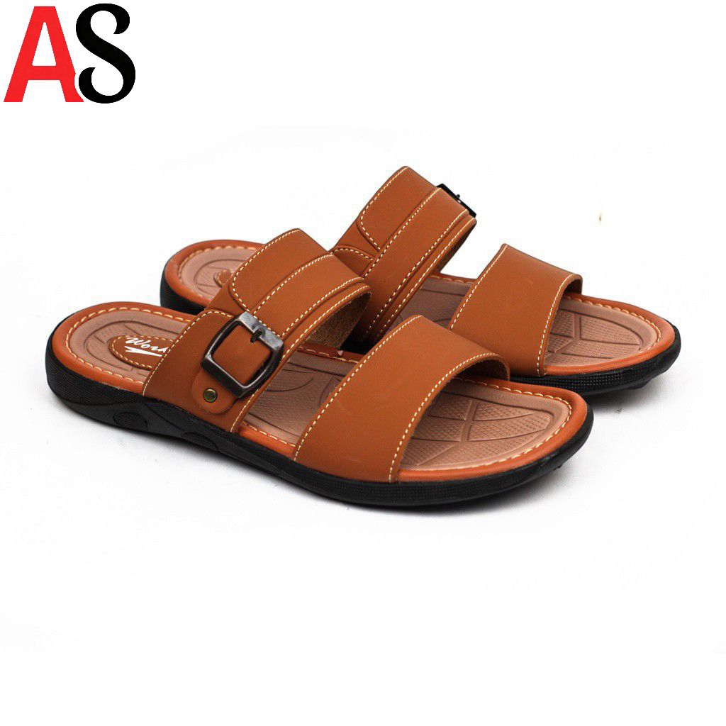 Sandal Kulit Pria Casual Trend Stylish Redrox Original (VORT - 04)