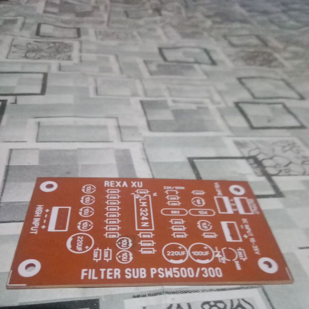 Pcb filter sub psw 500/300