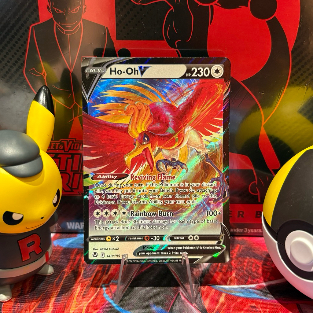 Ho-Oh V 140/195 ENG - UR Holo - Silver Tempest - Pokemon TCG