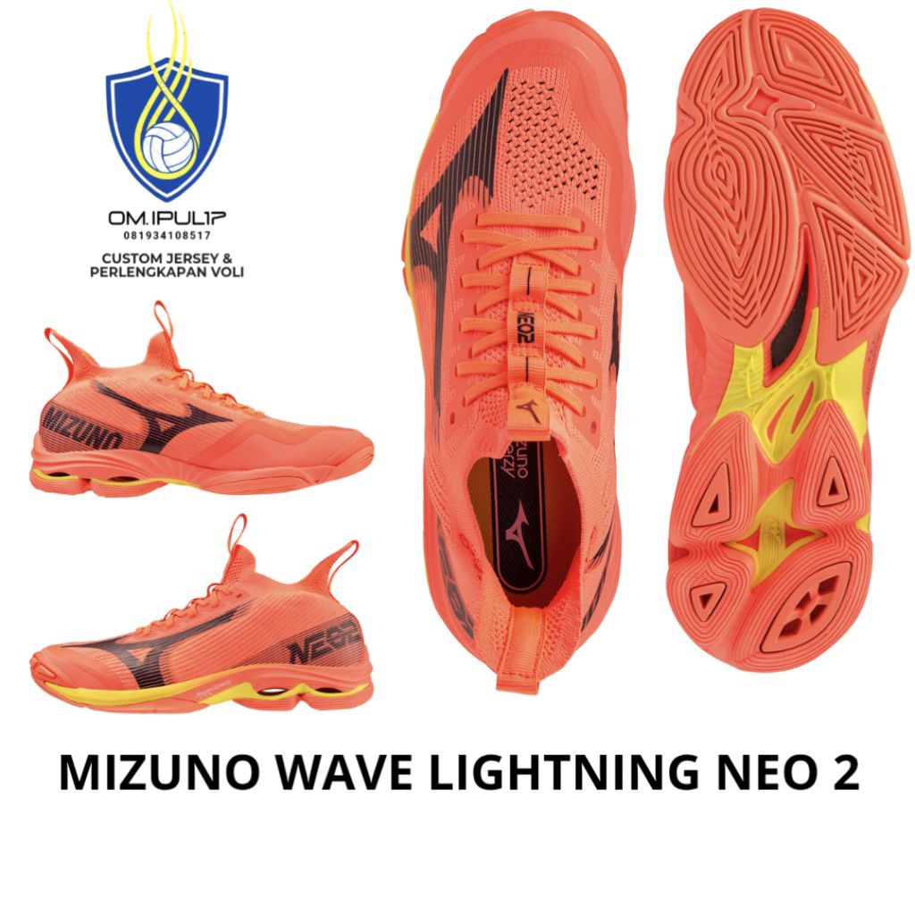 Mizuno original wave lightning neo 2 orange
