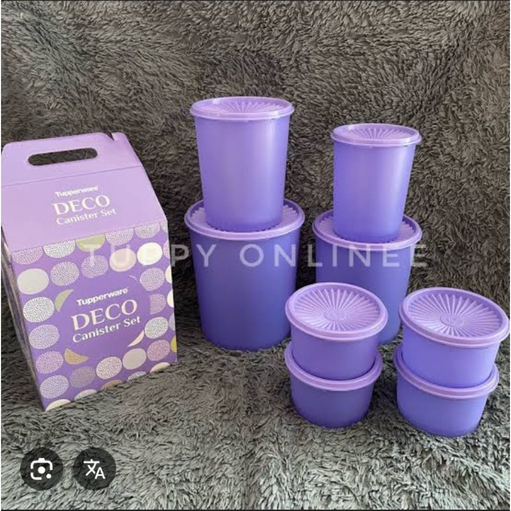 Deco canister set tupperware toples tupperware