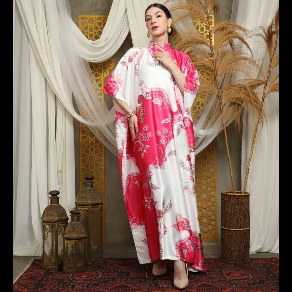 Kaftan Pink • Kaftan Pink Abstract • Kaftan Modern • Kaftan Jumbo • Long Kaftan Premium • Dress Pink