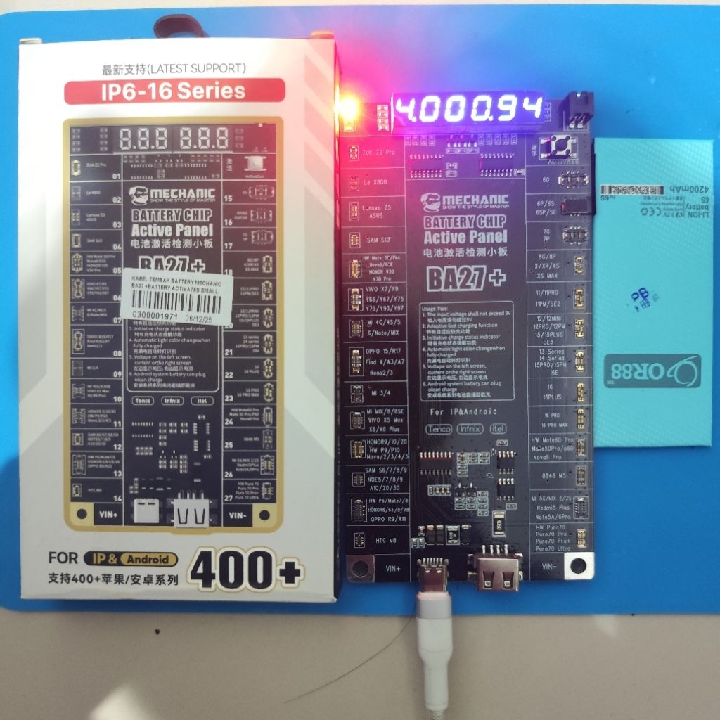Alat Jumper Baterai I-Phone & Android| Kabel Tembak Baterai Activated