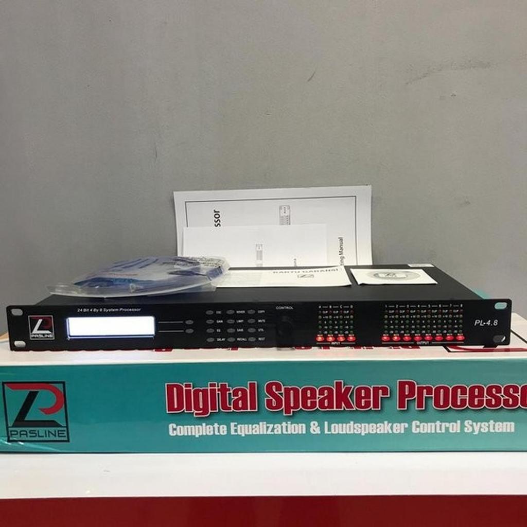 Speaker Management Pasline PL-4.8 Driverack Pasline PL 4.8 Original DLMS Pasline PL 48 4in 8out 4 Wa
