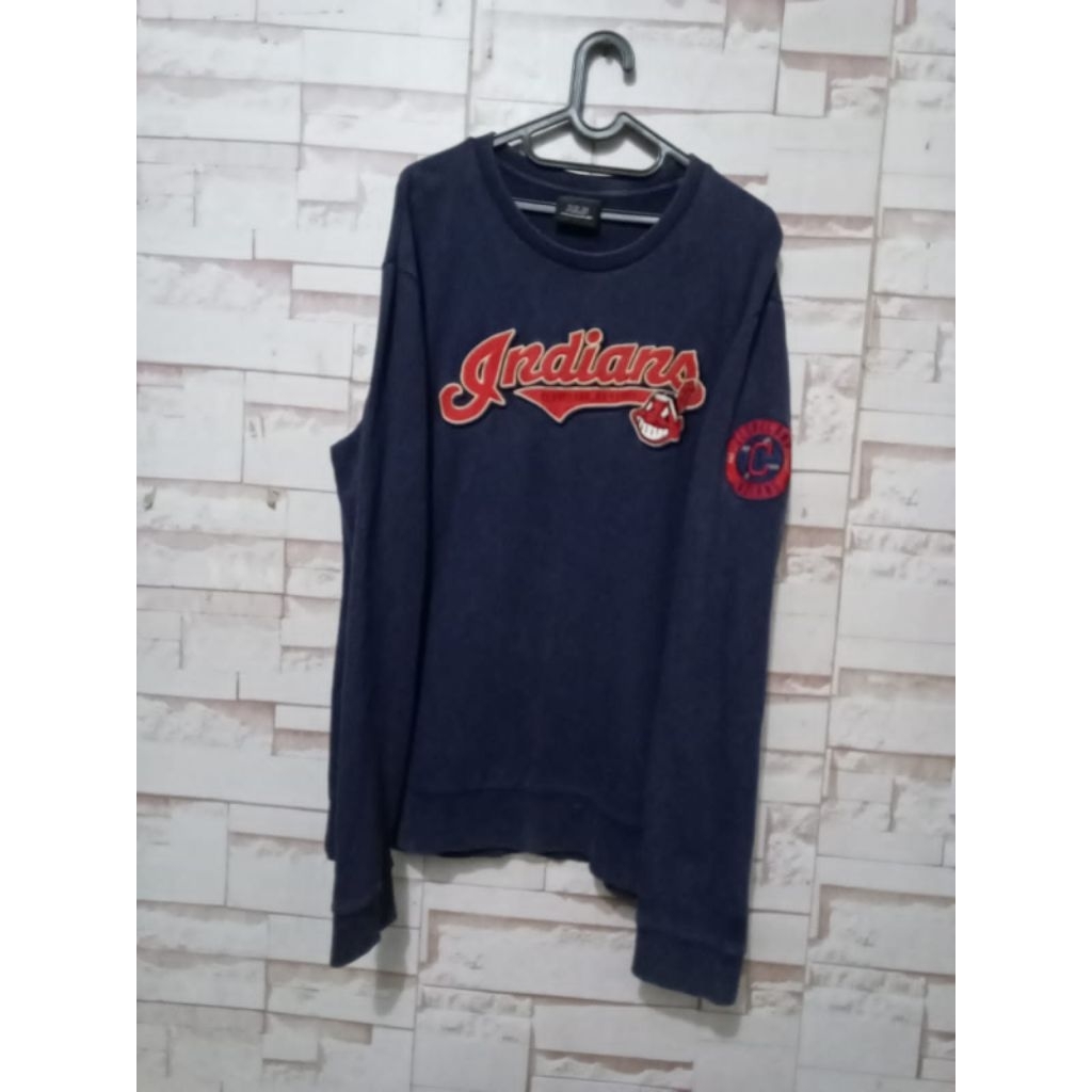 CREWNECK MLB INDIANS CLEVELAND